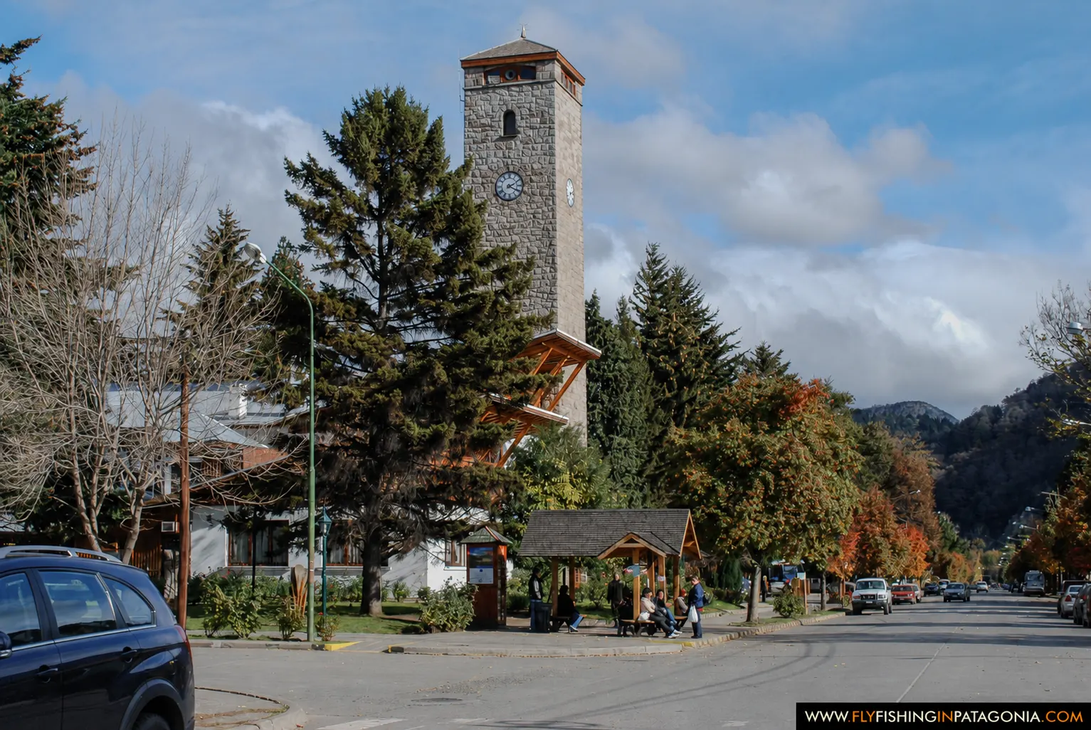 The center of San Martin de los Andes
